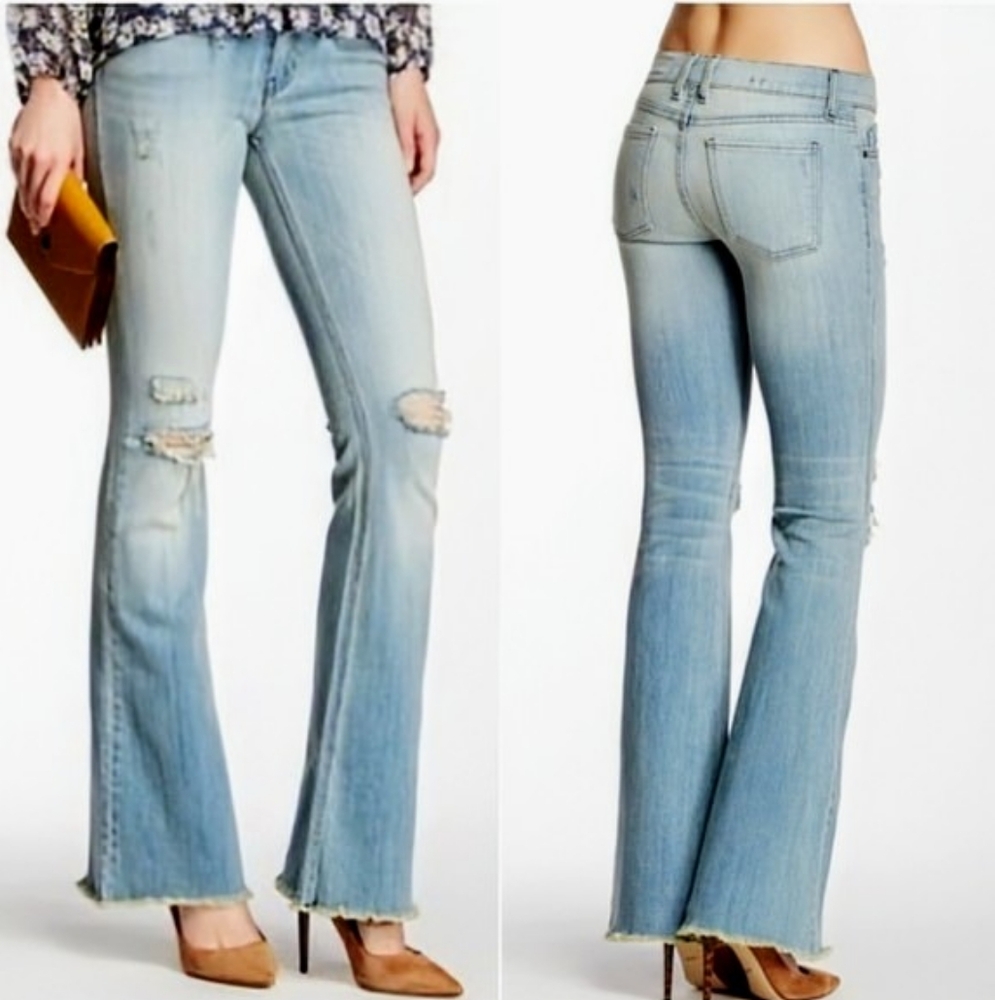 Pistola Stevie low Rise Flare light Wash 26